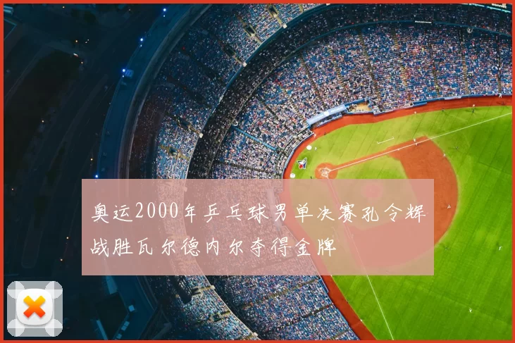奥运2000年乒乓球男单决赛孔令辉战胜瓦尔德内尔夺得金牌