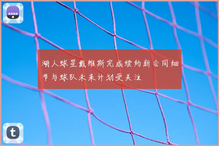 湖人球星戴维斯完成续约新合同细节与球队未来计划受关注